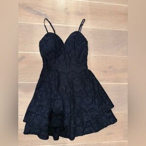 Speechless Navy Blue sparkly Dress